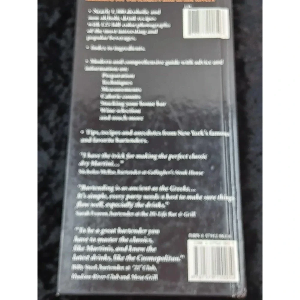 The New York Bartender's Guide 1997 HC Nearly 1300 Drink Recipes‎ UK Print